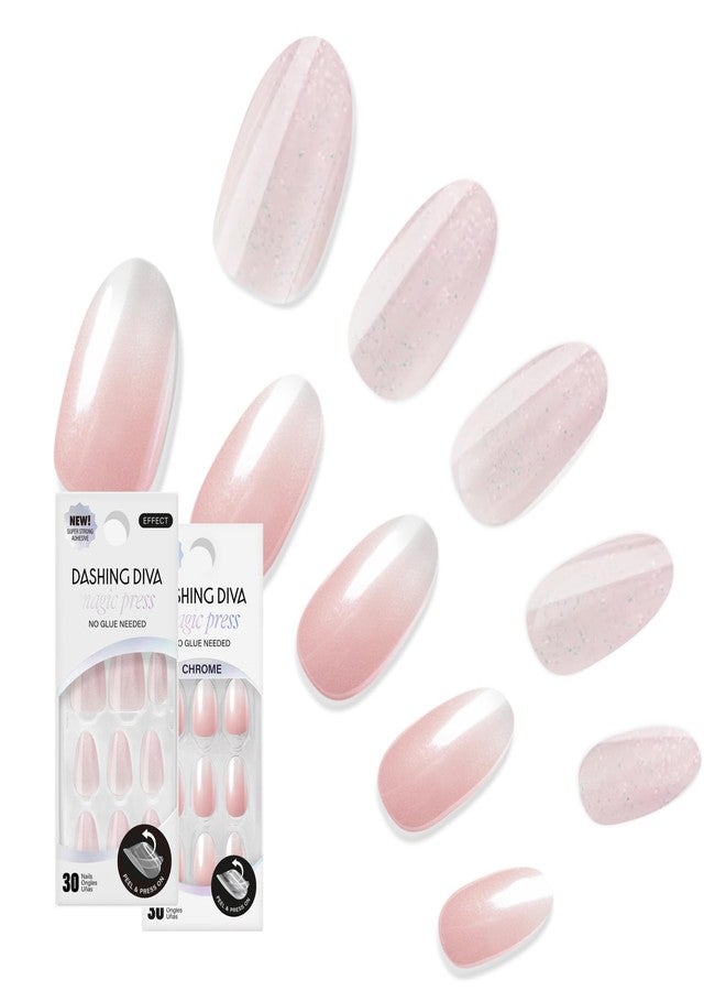 Dashing Diva Magic Press Premium Nail Bundle - Pretty Little Pinks Collection - Press On Nails- Pretty Thing & Rosewater Glaze Almond - Long Lasting Gel - Lasts Up to 7 Days - 2 Sets - Image 1